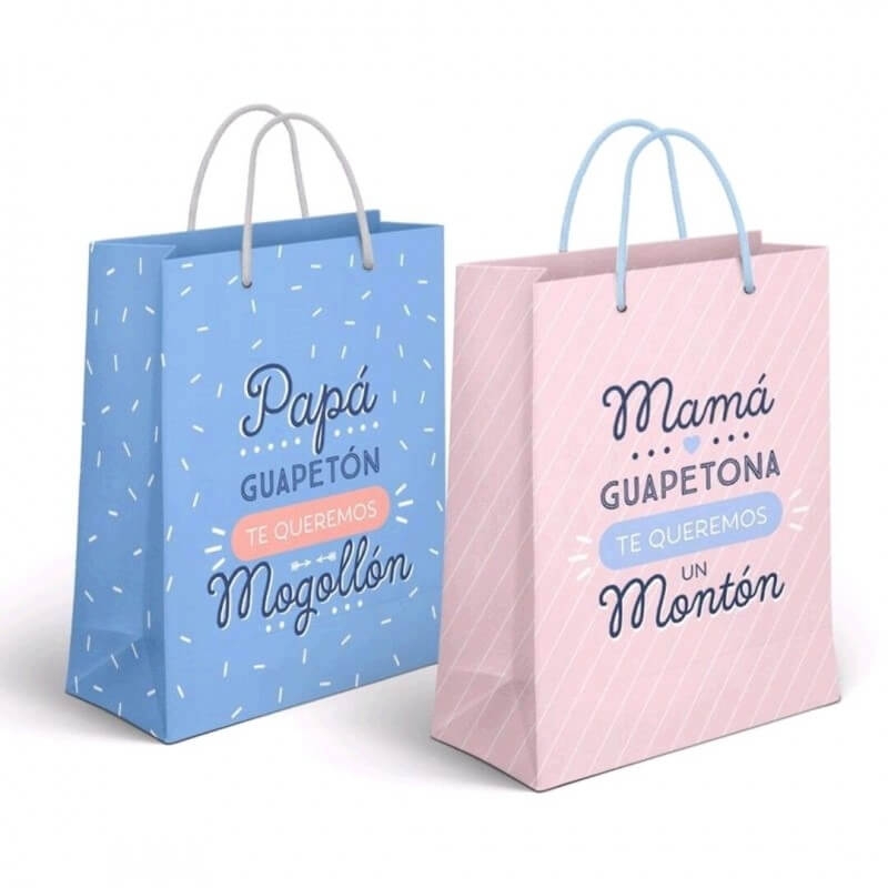 Bolsas de regalo con mensajes, bolsas para regalos originales