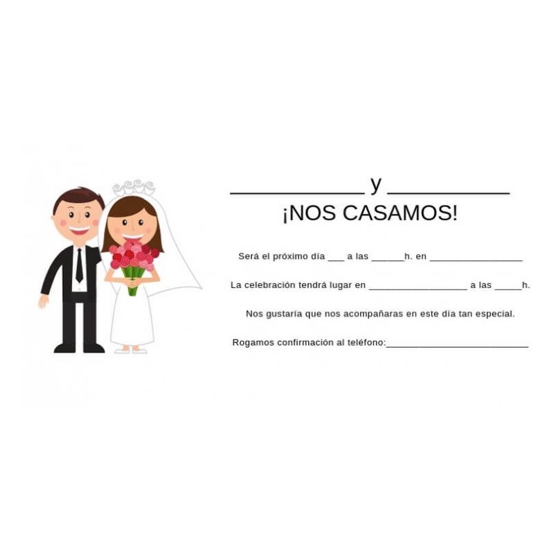 invitaciones de boda en espanol