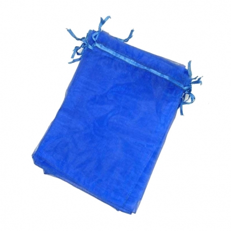 bolsa organza color azul
