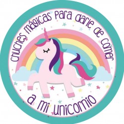 Tarro con gominolas personalizado Unicornio 2. Tarrito de chuches