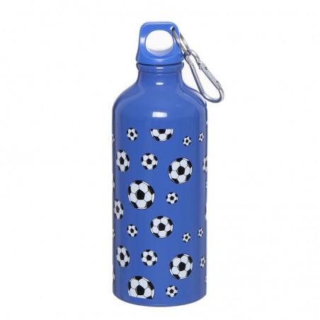 Botella aluminio 600ml futbol