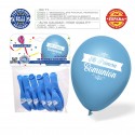 Globos 1ª comunion m2 azul