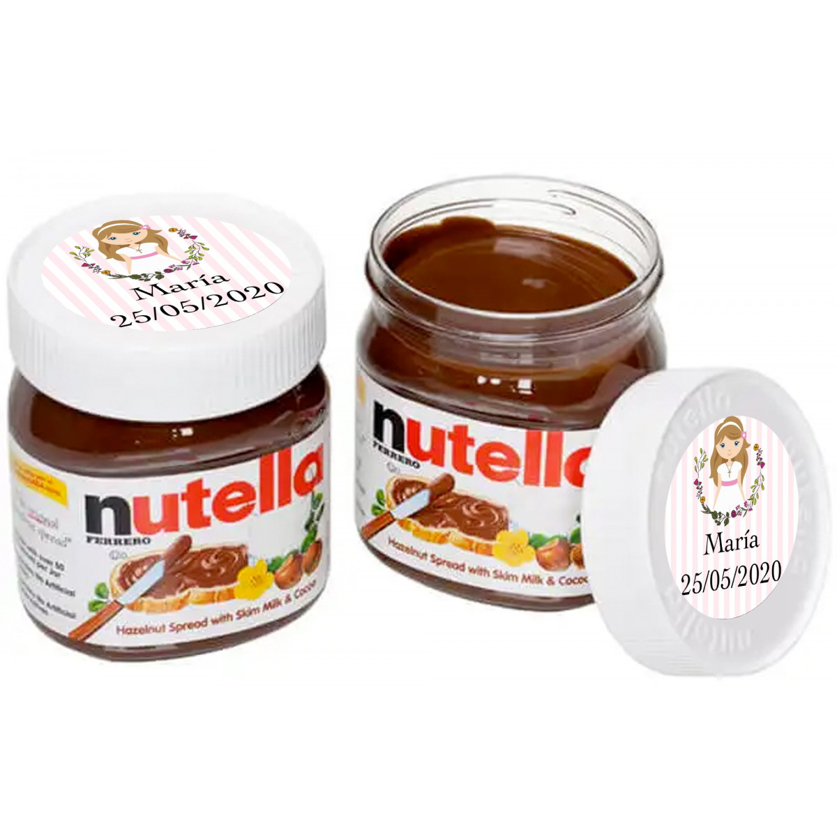 Bote Mini Nutella Personalizado con Nombre 【 Regalos Originales 】