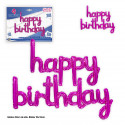 Set globos foil happy birthday rosa