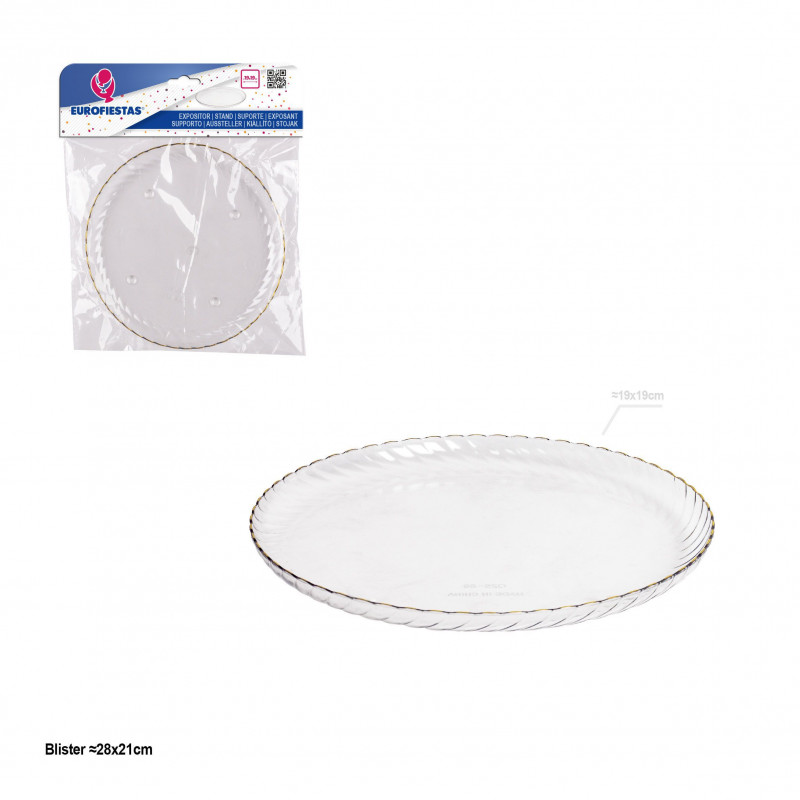 Bandeja plastico redonda 19cm peq