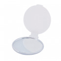 Espejo de bolsillo blanco con adhesivo personalizado para regalos para el dia de la mujer trabajadora