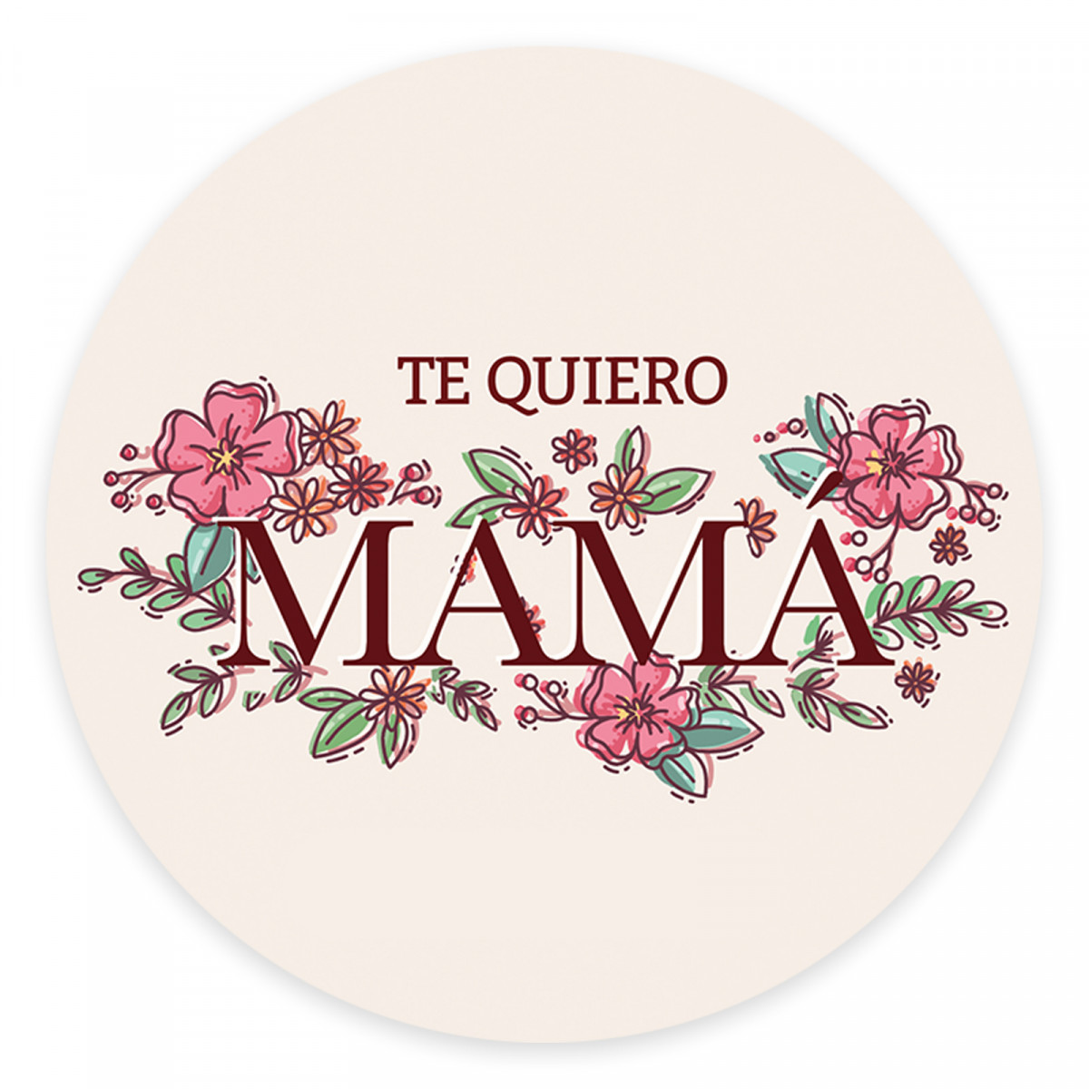 Adhesivo 3 cm para detalles del día de la madre personalizado