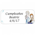 Set para colorear con piruleta y adhesivo personalizado para cumpleaños niña