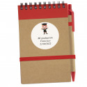 Libreta con bolígrafo personalizada y adhesivo para graduación de chico