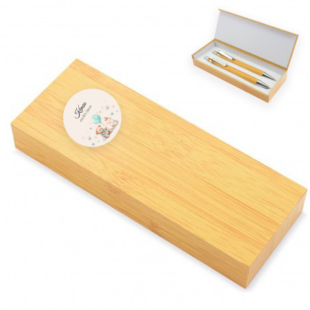 navaja bolígrafo personalizado caja madera regalo empresa navidad