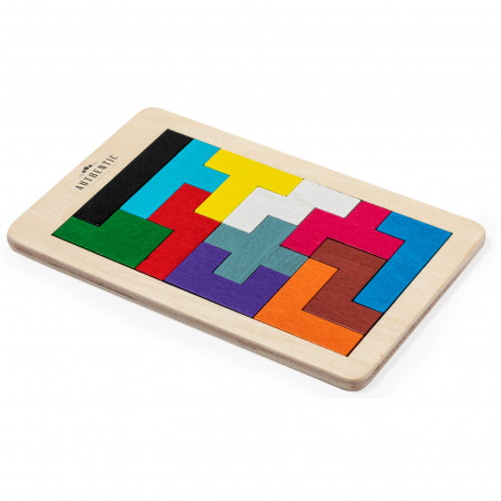 Puzzle tetris para niños en madera con bolsa de regalo