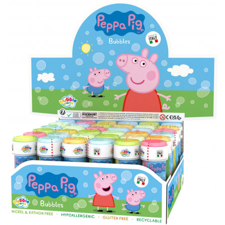 Frisbee de tela plegable con bolsa y adhesivo personalizado de Peppa Pig con pompero a juego