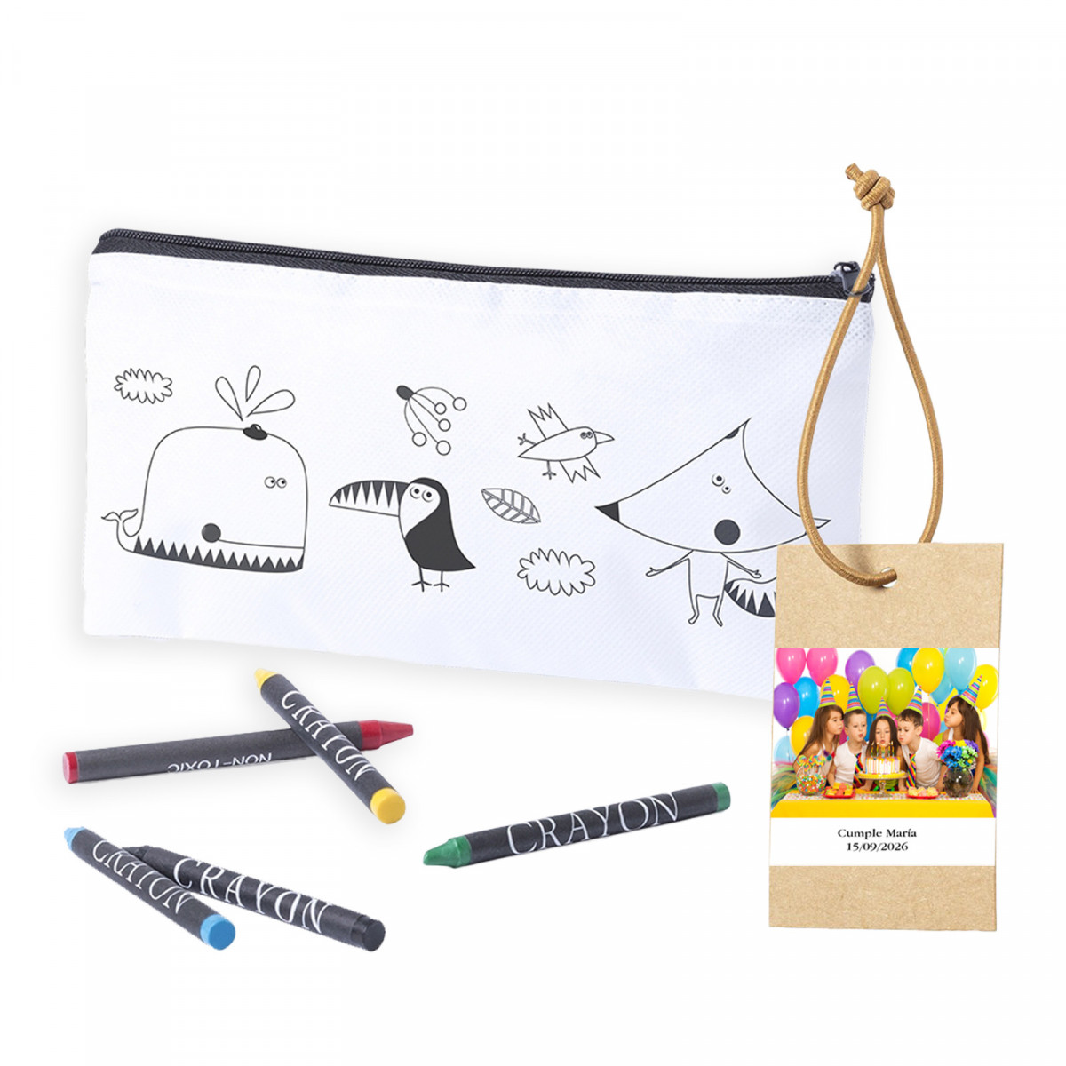 Estuche para colorear personalizado para eventos