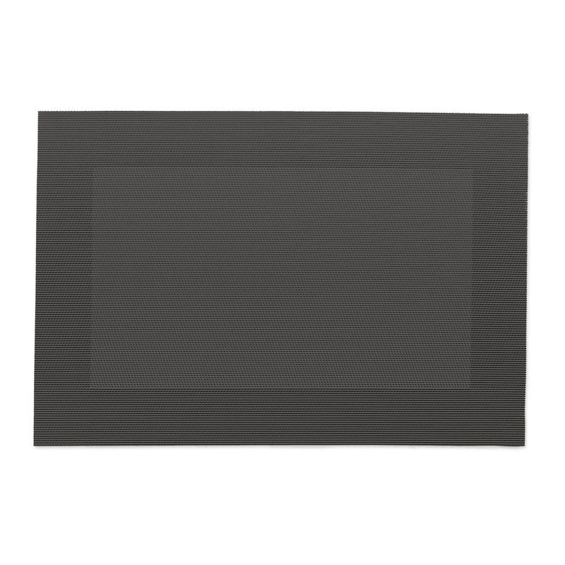 Salvamantel rectangular individual color gris de malla