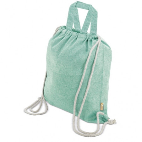 Bolsa mochila de algodon reciclado agra