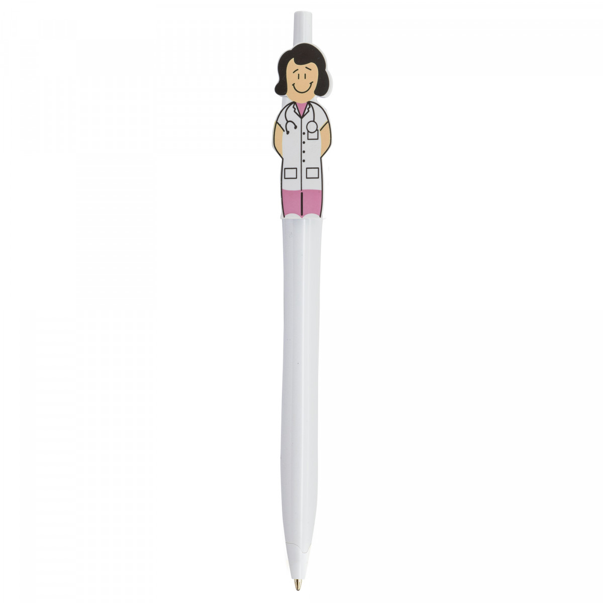 Bolígrafo con figura de Doctora Médica para regalar - Boligrafo Doctora  Salvadora
