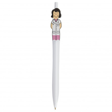 Bolígrafo con figura de Doctora Médica para regalar - Boligrafo Doctora  Salvadora