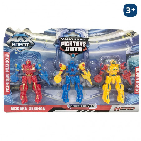 Set de robots de lucha de juguete para niños