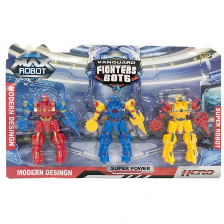 Set de robots de lucha de juguete para niños