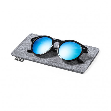 Funda para gafas de sol en fieltro gris para regalar - Funda Kalermix