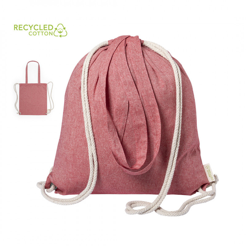 Bolsa mochila de cuerdas con asas de varios colores