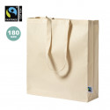 Bolsa de algodón 100% con asas largar con certificación Fairtrade - Bolsa Elatek Fairtrade