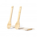 Utensilios de ensalada en madera de bambú para llevar - Set Ensalada Berter