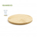 Posavaso redondo fabricado en bambú - Posavaso redondo fabricado en bambú