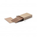 Tarjetas de madera veteada en caja kraft - Set Tarjetas Inary