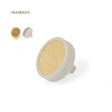 Ambientador para vehículos de bambú y silicona aroma limón - Ambientador Roketa