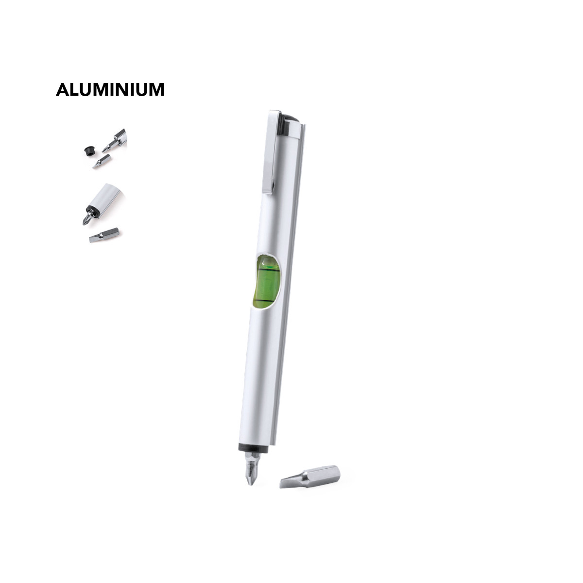Multiherramienta aluminio con clip metálico - Multiherramienta Loulan