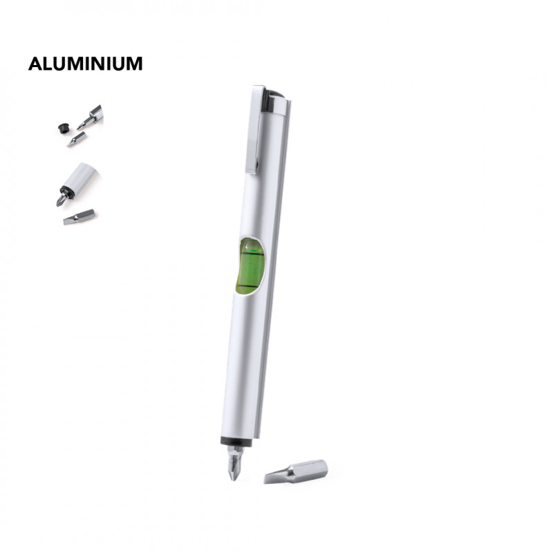 Multiherramienta aluminio con clip metálico