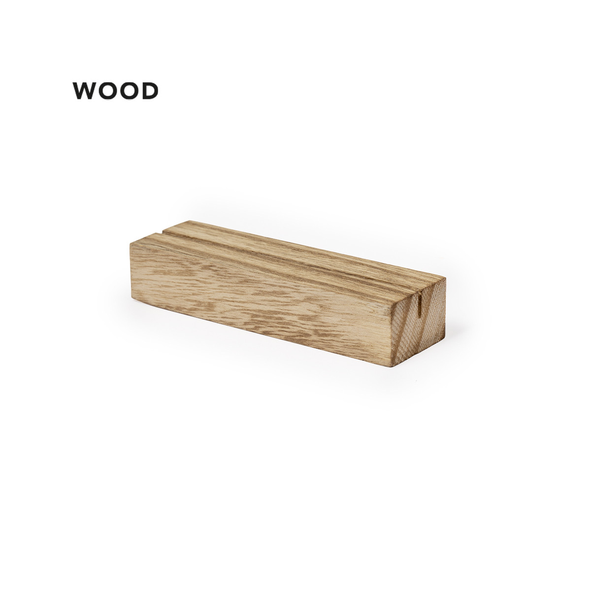 Soporte de madera rústica portatarjetas para minutas para eventos - Soporte Keil