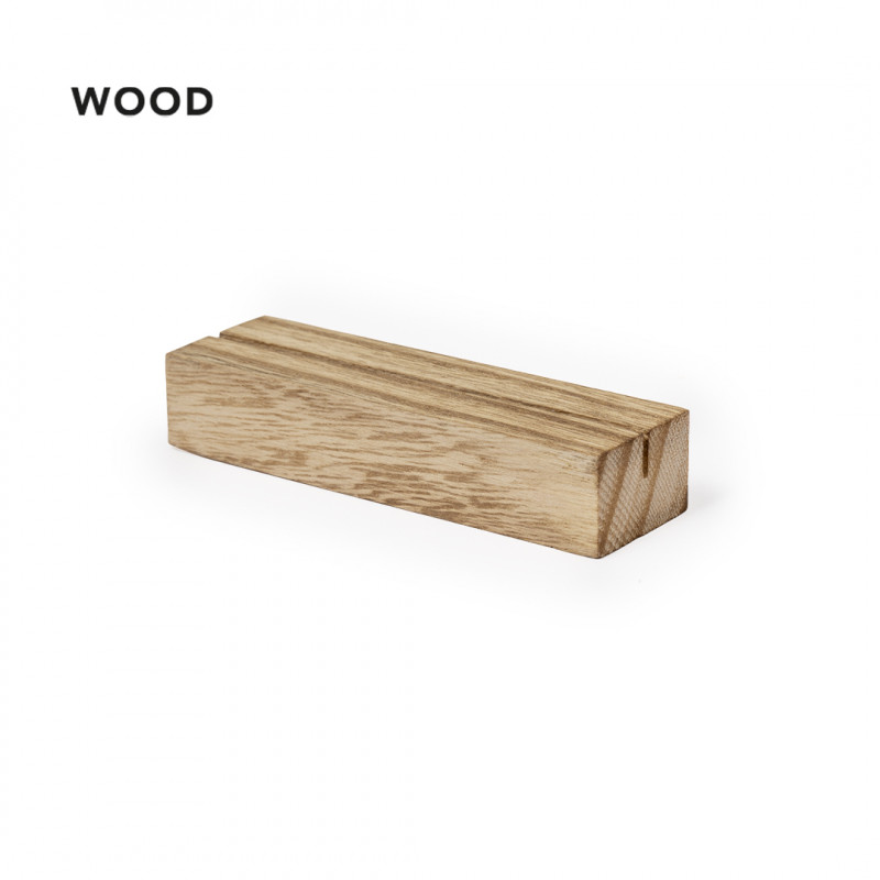 Soporte de madera rústica portatarjetas para minutas para eventos