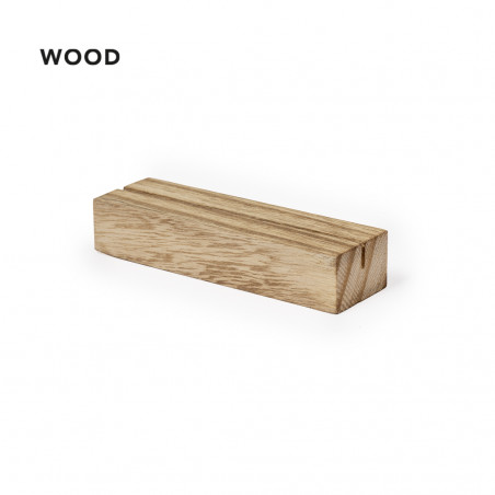 Soporte de madera rústica portatarjetas para minutas para eventos - Soporte Keil
