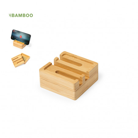 Organizador de material de oficina y escritorio de bambú - Organizador Kosinen