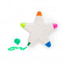 Marcador fluorescente con varios colores en forma de estrella - Set Marcadores Pentar