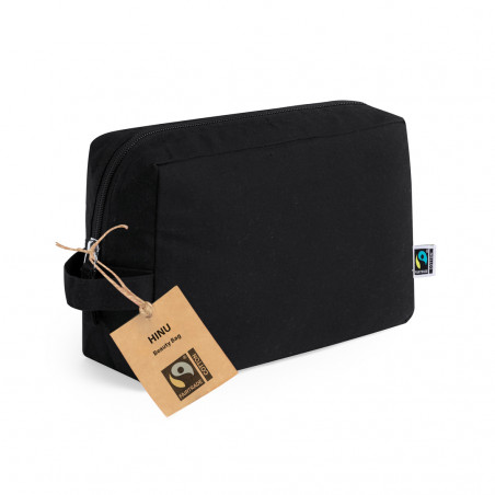 Neceser negro con asa para regalar - Neceser Hinu Fairtrade