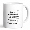 Taza con frase de agradecimiento para detalles