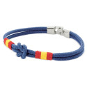 Pulsera cuerda hombre con nudo marinero - Pulsera Bandera España  Barlovento