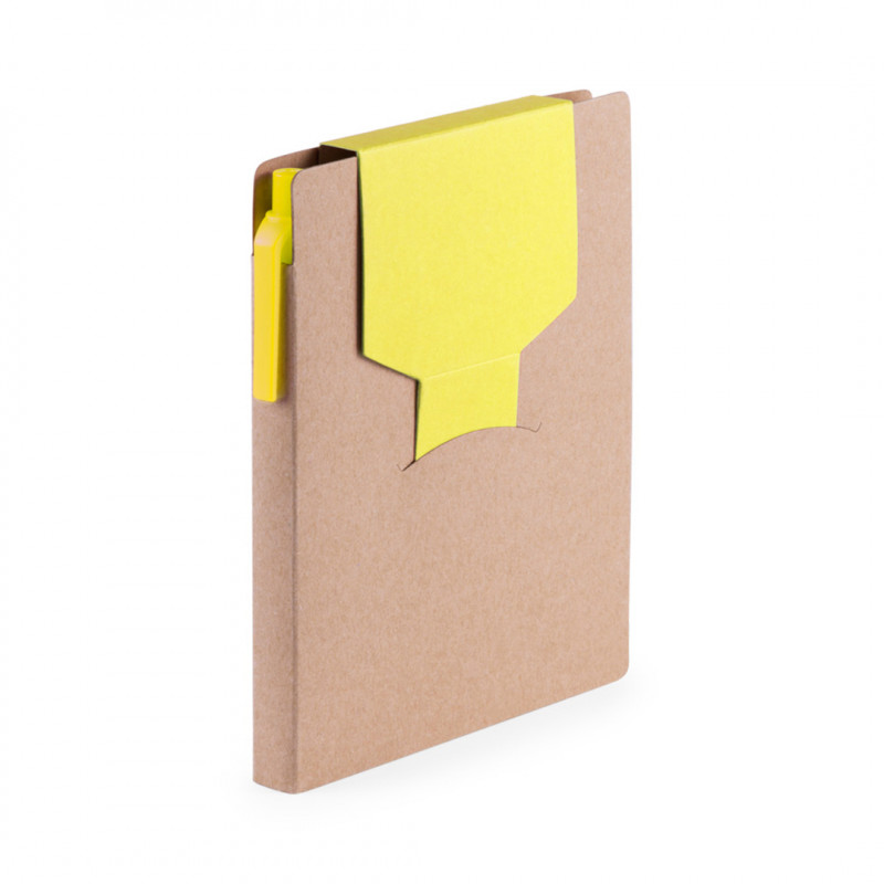 Bloc de notas con post it en varios colores