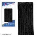 Cortina decorativa de flecos negra 2x1m