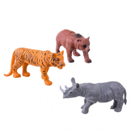 Figura de animal con jaula rescate juego para niños y niñas