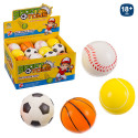 Pelota de foam estilo deportes para jugar o antiestrés