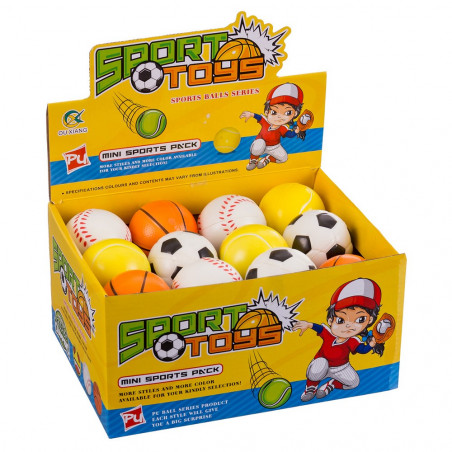 Pelota de foam estilo deportes para jugar o antiestrés