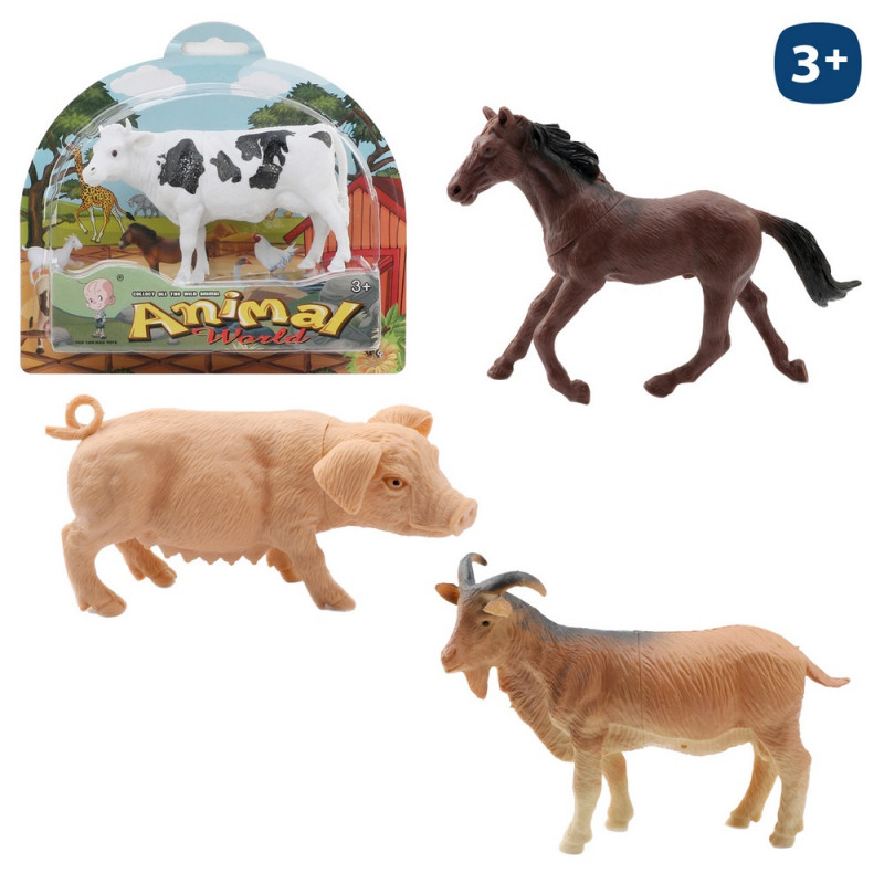 Animal de granja de juguete figura realista para niños