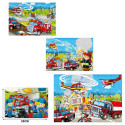 Puzzle de 24 piezas bomberos infantil para regalar