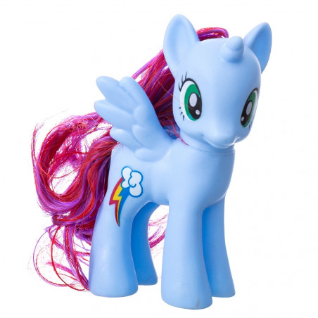 Poni unicornio figura con alas para jugar en cajita con asas