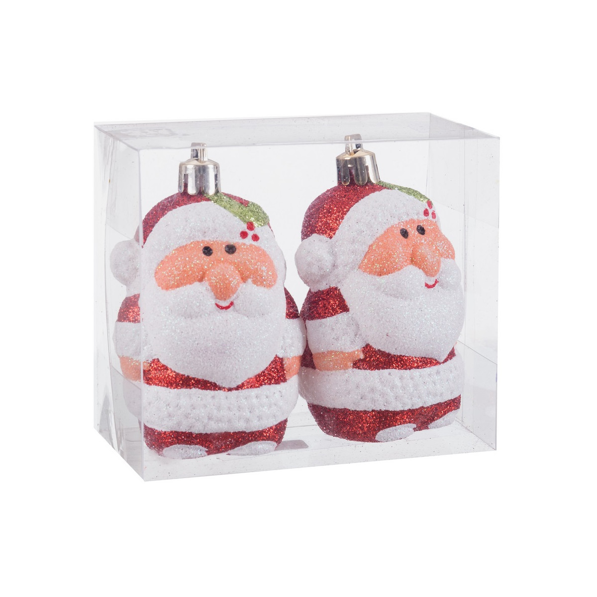 Colgantes de navidad en forma de Papá Noel en pack de 2 unidades