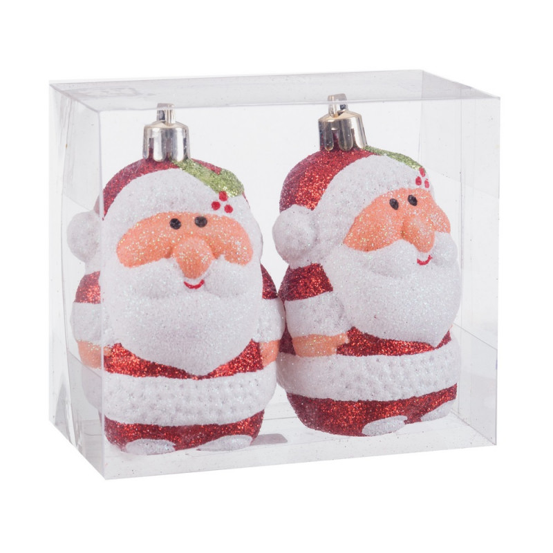 Colgantes de navidad en forma de Papá Noel en pack de 2 unidades